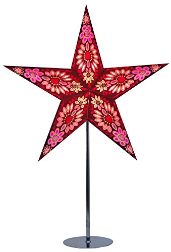 Weihnachtsstern / Papierstern Lampenschirme mit funkelnden dekorativen Designs in Handarbeit SPICA – Braun - 7