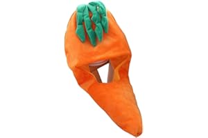 TENDYCOCO Novelty Costume Hat Funny Carrot Vegetable Hat for Cosplay Halloween Themed Parties