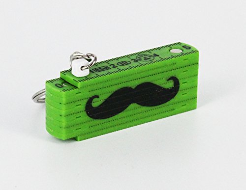 Preisvergleich Produktbild BAUMA-Funkys Zollstock-Schlüsselanhänger Schnurrbart