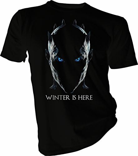 LAH Fabrics Winter Is Here, Got, Night King, Black Unisex T-Shirt (XXX-Large)