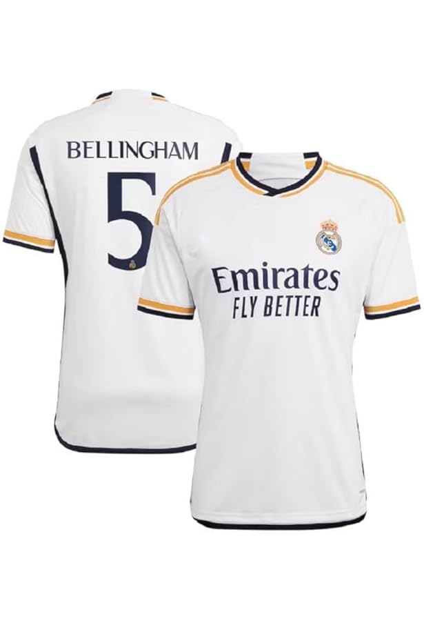 REAL MADRID BELLINGHAM 5 シャツ Real Madrid adidas Home Shirt 2025-26 with Bellingham 5 printing