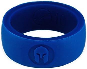 SPARTAN EDITION Men«s Silicone Wedding Rings, Exclusive Design By Kapowaii, High Quality Band Ring for Finger, Resistant Durable Rings, Water, Work, Sport Activities, Lifetime Guarantee, Premium Presentation, Perfect Gift for an Active Person, Actual Lifestyle