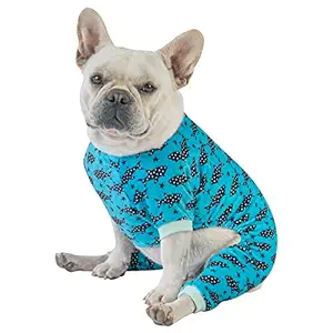 CuteBone Dog Pjs Shark Dog Apparel Dog Jumpsuit Pet Clothes Pajamas Coat Xmas P74M