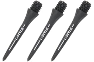 LSTYLE Dart Points: HardLip Conversion Tips - to Convert Soft Tip Darts to Steel Tip (6 Pack)