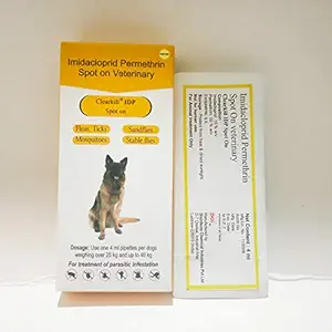 Clearkill IDP Spot On, Single Pipette Treatment of Fleas,Ticks, Sand Flies, Mosquitoes and Stable Flies, 4ml, for Dogs Weight Between 25 kg to 40 kg