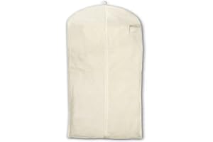 HBCOLLECTION Housse de protection pour vêtements format court (chemise,veste...) coton naturel