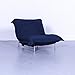 Produktbild Ligne Roset Designer Stoff Sessel Blau Liege Funktion #5662