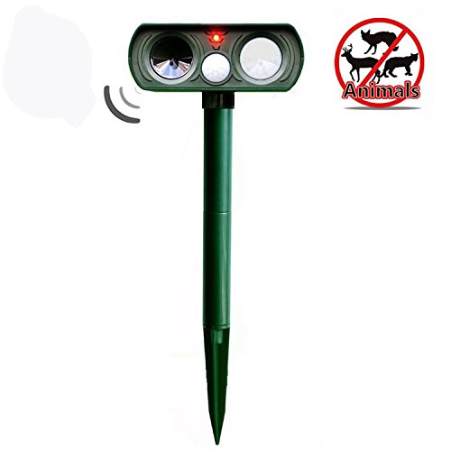 Buy Solar Powered Ultrasonic Animal Repeller Euhubb Outdoor Waterproof Animal Repellent
