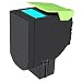 Produktbild Rebuilt Toner cyan für Lexmark CX 510 ersetzt Lexmark 80C0X20