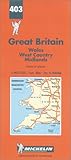 Image de Carte routière : Pays de Galles - Angleterre Sud-Ouest et Midlands, N° 403