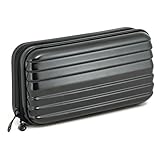 kosmetik case breite bequeme Öffnung stardis Kosmetiktasche Hartschale Kulturtasche schwarz