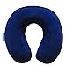 Price comparison product image Travel Pillow Comfortable U Shape Pillow Sleep with NO Neck Pain Pillow for Car Airplane Blue