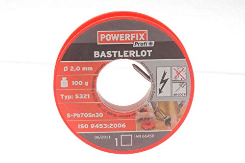 Preisvergleich Produktbild Powerfix Profi Bastlerlot 100g - Wasserlösliches Flussmittel - S-Pb70Sn30