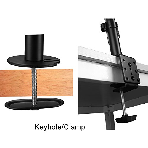 suptek DUAL Tischständer Monitorständer für 2 LED LCD Monitore VESA 75 100 Modell HALTERUNGSPROFI C03V (2 Monitore) - 7