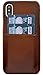 Produktbild Bouletta Apple iPhone X Hülle | Handyhülle | Leder Schutz-Hülle mit Kartenfach | Ledertasche | Handytasche | Schutzhülle | Cover | Case | Tasche | unterstützt QI-Ladung | Retro Design (Crazy Cognac)