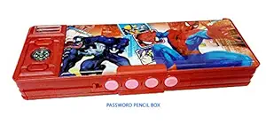 artbox gadjet password protected spydarmen style geometry box for boys- Multi color