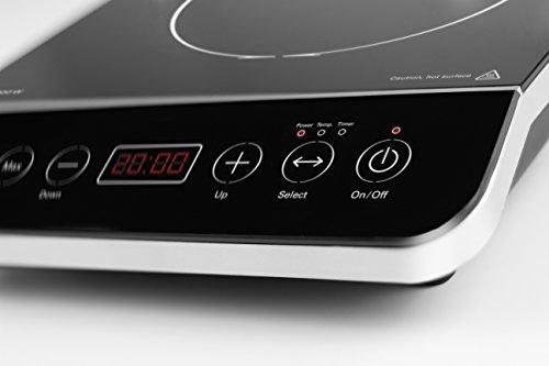 Ellrona ERGO Touch 2000, Einzel-Induktionskochfeld – Induktions-Kochplatte mit Glaskeramik- Ganzglasoberfläche, Kochfeld mit 10 Leistungsstufen, Timer und Sensor-Touch Bedienung - 2