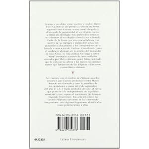 Discursos contra Marco Antonio o Filipicas / Speeches against Marco Antonio or Filip