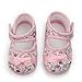 Baby Infant Girls Princess Warm Pink Bowknot Cotton Shoes Soft Bottom (Size 12 for 0-9 months baby)