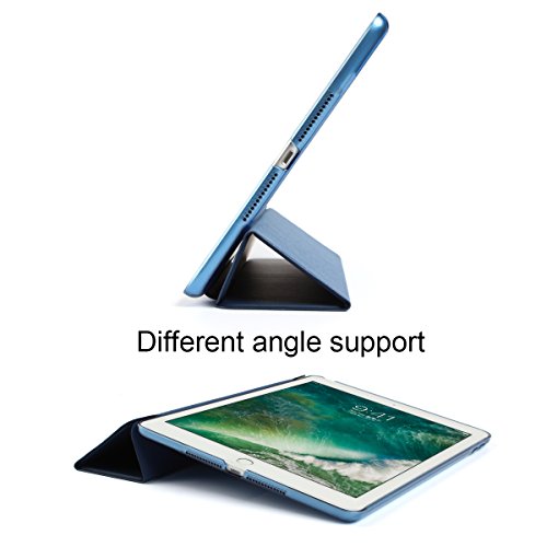 Batianda iPad 9.7 2017 Smart Case Hülle Schutzhülle Tasche mit Leichte Ständer und Auto Schlaf / Wach Funktion für 9,7 Zoll iPad 2017,Navy Blau - 7