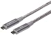 Produktbild AmazonBasics - Verbindungskabel, USB Typ C auf USB Typ C, USB-3.1-Standard der 1. Generation, doppelt geflochtenes Nylon, 0,3 m, Dunkelgrau