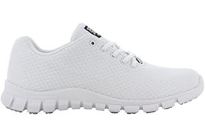 SAFETY JOGGER Lightweight Work Shoes - Kassie - Non-Slip Safety Shoes for Men and Women, Ideal for Care, Hospital, Catering or Cleaning, White, EU 45