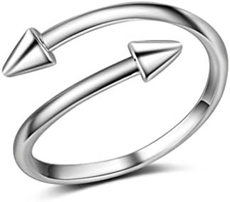 Shawa Jewelry Minimalist Style 925 Sterling Silver Resizable Open Ring for Unisex