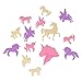 Produktbild trendaffe Einhorn Leuchtsticker im 14er Set - nachleuchtende Sticker Glow in The Dark Sticker Glow in The Dark Aufkleber