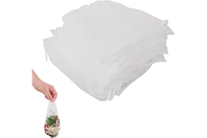 Naisfei 200pcs Sink Drain Strainer Mesh Bag, Kitchen Disposable Mesh Sink Strainer Bag, Portable Bag Fits Sink Strainer, Perfect for Home Cooks (White).