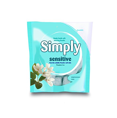 Simply Sensitive Non-Bio Soluble Powder Soft-Tabs - Pack of 54 Washes