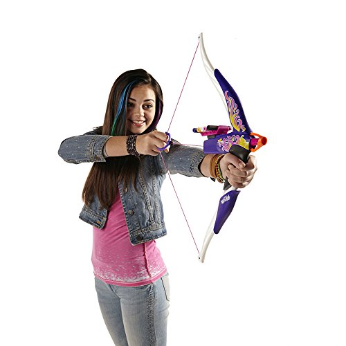 Nerf Rebelle Heartbreaker Bow - Flame Purple Fire - Real Bow Dart Action