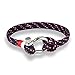 Produktbild YIYIYYA Herren Armband Modeschmuck Marine Style Sport Camping Fallschirm Netzkabel Überleben Armband Männer Frauen Mit Bügel Aus Rostfreiem Stahl Buckle, 01.