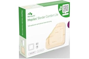 Mepilex ME281000 Border Lite Lot de 10 pansements en mousse 4 cm de largeur 5 cm de longueur