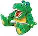 Produktbild Zahnkönige | Große Plüschtier Handpuppe Puppe Krokodil | Mit Riesenzahnbürste & Wasser Spucken | ca. 40-50cm | Zahnarzt Kinder Deko