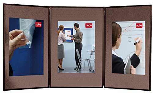 Nobo Showboard 3 Panel Desktop Display Blue/Grey (600x 900x 20 mm)