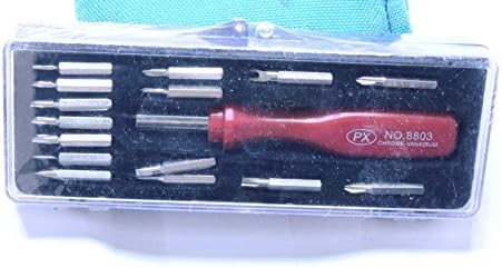 15 pieces Mini Flat Cruci Eartips + 1 Handle Precision Torx Set