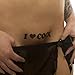 Produktbild 10 x I  COCK - Tattoo Schriftzug in schwarz - Temporary Fetish Fun Tattoo (10)