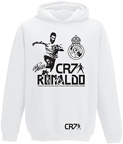 Ronaldo Real Madrid Tribute Sports Hoody Kids &amp; Adults Sizes Available Up To 5XL (Adult 3XL 54/56")