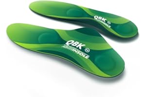 ‎QBK Orthesen-Einlegesohlen für Plantarfasziitis, QBK-Memory-Schaum-Einlegesohlen, unterstützende Linderung bei Achillessehnenentzündung, Plattfüßen, Ballenzehen, Schienbeinkantensyndrom, Fußschmerzen XXS