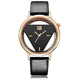 Quarzuhr Damenuhr Leder Hollow Mode Romantisch Frau Wasserdicht Ultradünn Sehen Sie Sich Zubehör An,D