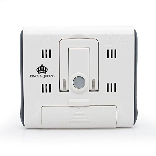 Kings & Queens Large Display Electronic Digital Countdown and Count up Loud Alarm Kitchen Timer / Sport Stopwatches with Clock Function (Magnet and Stand) AC006-1G by Kings & Queens - 6