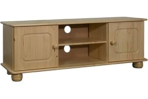 vidaXL Mueble para TV Mesa Soporte Armario Aparador Estante Salón Sala de Estar Decoración Entretenimiento Moderno 115x29x40 cm Madera Maciza de Pino