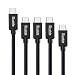 Produktbild Rophie USB C Kabel auf USB C [ 5 Stücke:1.8M*1+1.2M*3 +0.5M*1 ], Typ C Datenkabel Ladekabel für dem neuen MacBook, Google Chromebook Pixel, LG G5 , Nexus 5X/6P, Lumia 950/950 XL und sonstige Type C unterstützte Geräte