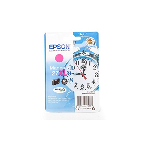 XL Original Epson C13T27134010 / 27XL Tinte (magenta, ca. 1.100 Seiten, Inhalt 10,4 ml) für Workforce WF-3620, WF-3640, WF-7110, WF-7610, WF-7620 - 2