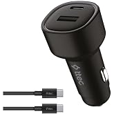 ttec SmartCharger Duo PD 48W Ara&ccedil; Hızlı Şarj Aleti USB-C+USB-A - USB-C-USB-C 3A Kablo Siyah 2CKP02CS