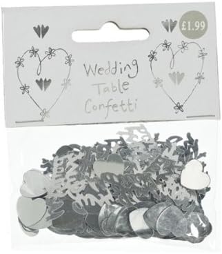 Xpressions 4 U 1 Packet Pack Bag Metallic Silver Table Confetti Sprinkles Wedding Just Married