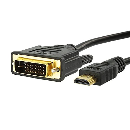 High Speed DVI zu HDMI Adapter Kabel vergoldete Kontakte unterstützt alle Hochauflösenden LCD und LED Bildschirme Verbindungskabel 1 Meter MMOBIEL - 2