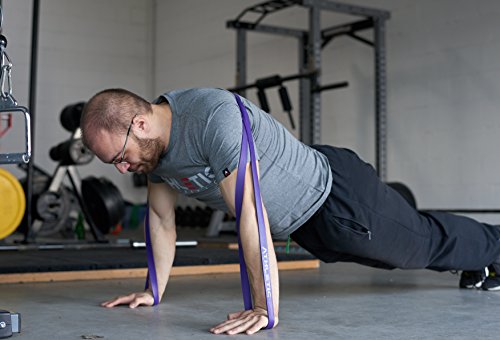 Widerstandsbänder / Fitnessbänder [Einzeln und im preiswerten Set] – In Studioqualität für Krafttraining, Bodybuilding, Powerlifting & Fitness – Für Frauen und Männer geeignet, zur Unterstützung des Trainings und bei Klimmzügen – ATHLETIC AESTHETICS - 6
