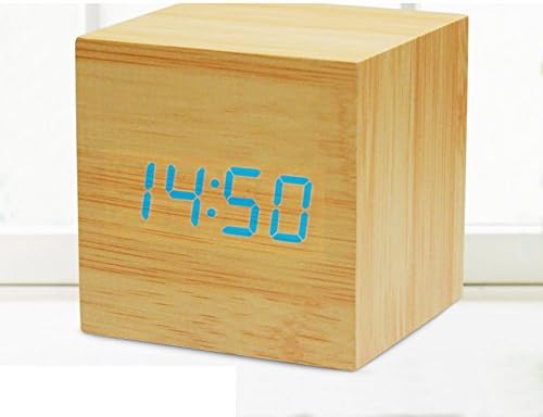 Creative clock wooden clock/led clock clock/ lovely silent clock/ luminous student bedside clock-D