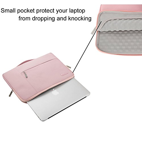 MOSISO Polyester Gewebe Multifunktionshülsen Aktenkoffer Handtaschen Kasten Abdeckung Nur für neues MacBook 12 Zoll mit Retina Display, Pink - 5